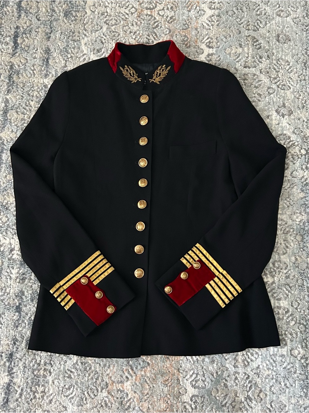 Vintage 80s DKNY
Military Uniform Wool
Blazer Jacket - S